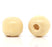 600 Natural Clear Coat Round Wood Beads Bulk 10mm x 9mm with 3mm Hole