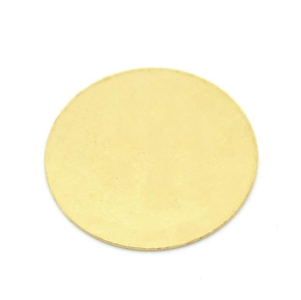 100 Brass Round Circle Stamping Blank Tags for Metal Stamping 16mm Diameter By Craft Making Shop