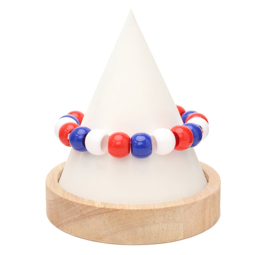 300 Americana Multicolor Acrylic Large Hole Beads 12mm with 5.7mm Hole