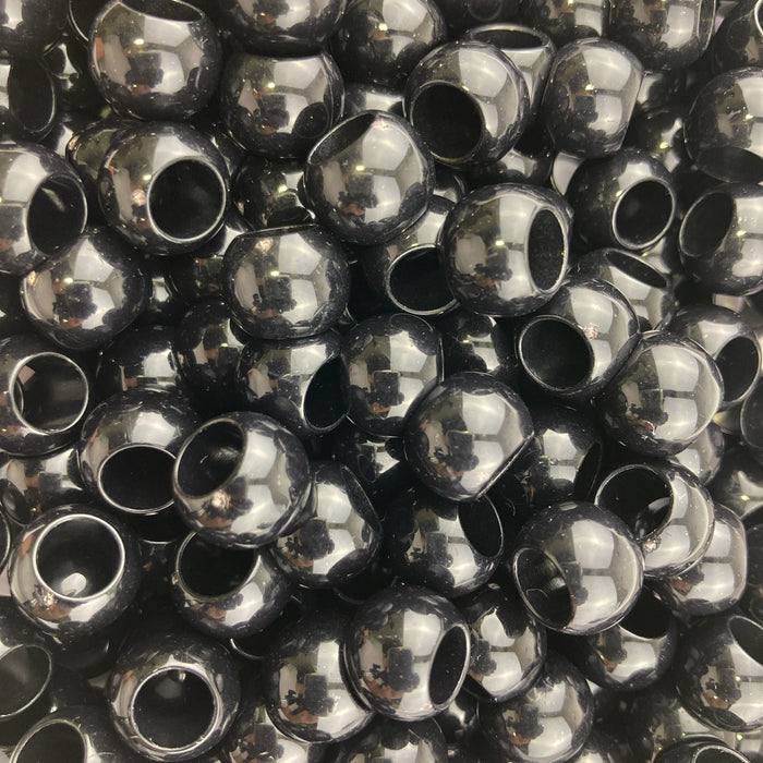 Acrylic Large Hole Beads in 12mm and 10mm Sizes