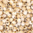 300 Toffee Beige and White Marbled Glossy Acrylic Large Hole Beads 10mm x 12mm with Big 5.7mm Wide Hole