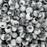 300 Black and White Marbled Glossy Acrylic Large Hole Beads 10mm x 12mm with Big 5.7mm Wide Hole