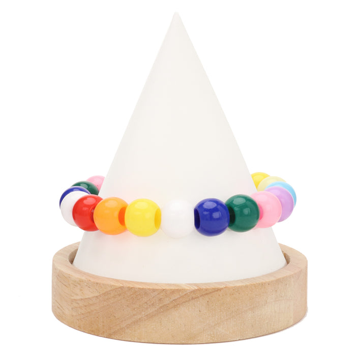 300 Primary Multicolor Acrylic Large Hole Beads 12mm with 5.7mm Hole