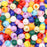 300 Primary Multicolor Acrylic Large Hole Beads 12mm with 5.7mm Hole