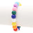 300 Primary Multicolor Acrylic Large Hole Beads 12mm with 5.7mm Hole