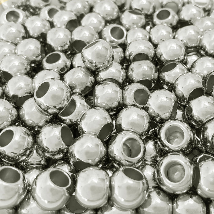 Acrylic Large Hole Beads in 12mm and 10mm Sizes