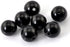 300 Round Black Acrylic Beads 12mm Diameter with 2mm Hole