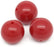 60 Round Red Acrylic Beads 20mm Diameter with 2.8mm Hole