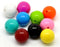 80 Round Multicolor Acrylic Beads 20mm Diameter with 2.8mm Hole