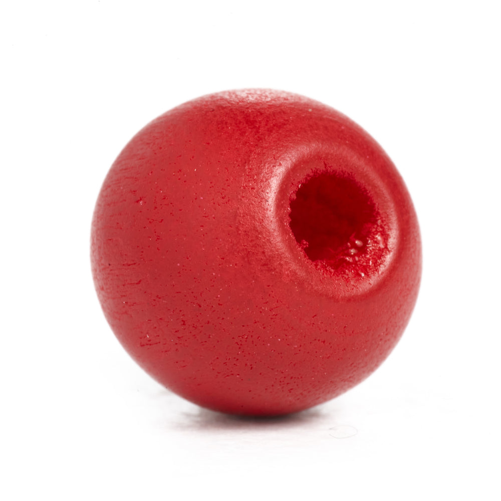 500 Dark Red Round Wood Beads Bulk 10mm x 9mm with 3.1mm Hole — Craft  Making Shop