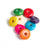 1,000 Rondelle Disc Wood Beads Assorted Colors 10mm x 4mm with 3.2mm Hole