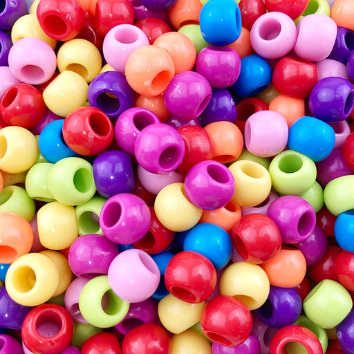 400 Bulk Acrylic Beads Matte Metallic Finish 12mm Diameter with 5.7mm Large  Hole