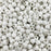 400 Bulk White Metallic Acrylic Large Hole Beads 10mm with 4.8mm Hole