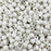 125 White Matte Metallic Acrylic Beads 10mm with 4.8mm Large European Hole