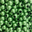 300 Green Matte Metallic Acrylic Large Hole Beads 12mm with 5.7mm Large Hole