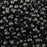 125 Black Matte Metallic Acrylic Beads 10mm with 4.8mm Large European Hole