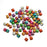 1,000 Bright Metallic Acrylic Letter Beads with Yellow Letters 6mm with 3.4mm Hole