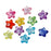 600 Multicolor Acrylic Star Beads 12mm with 2mm Hole