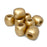 150 Gold Barrel Macrame Beads 17mm x 14mm Diameter 8mm Large Hole Wooden Beads