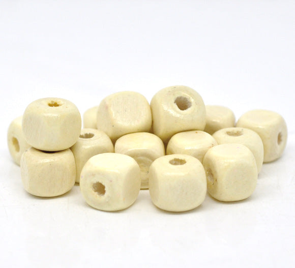 100 Large Round Wood Beads Bulk 18mm with 3.5mm Hole