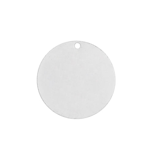 50 Silver Plated Copper Round Circle Stamping Blank Tags for Metal Stamping 15mm Diameter
