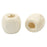 200 Ivory White Wooden Macrame Beads 17mm x 16mm with 7mm Large Hole