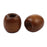 200 Brown Wooden Macrame Beads 17mm x 16mm with 7mm Large Hole