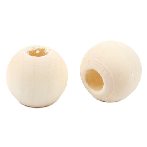 400 Macrame Beads 12mm Diameter 5mm Large Hole Wooden Beads