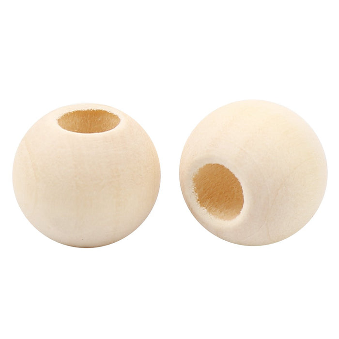 200 Macrame Beads 16mm Diameter 7mm Large Hole Wooden Beads — Craft Making  Shop