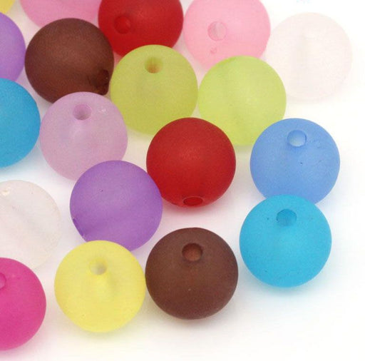 300 Pastel Multicolor Acrylic Large Hole Beads 12mm with 5.7mm Hole
