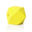30 Yellow Painted 20mm Geometric Faceted Wood Bead with 4.2mm Hole