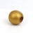 40 Gold Wooden Macrame Beads 24mm Diameter with 9mm Large Hole