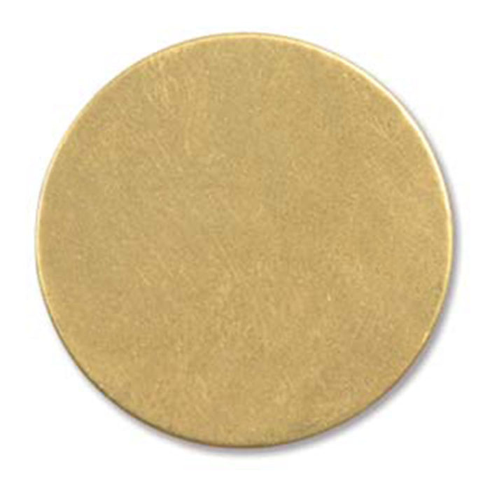 18 Count 1 Inch Round Brass Metal Stamping Blanks - 24 Gauge Stamping Blanks