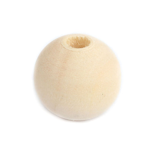 350 Natural Round Wood Beads 14mm with 3.5mm Hole