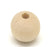 200 Natural Unfinished Round Wood Beads Bulk 16mm with 4mm Hole