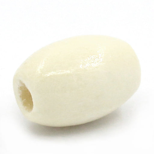 600 Ivory Oval Wood Beads Bulk 12mm x 8mm with 3mm Hole